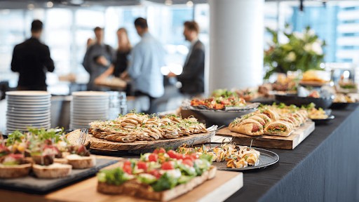 corporate event catering-team